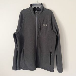 Mountain Hardwear Men’s Size M Gray Toasty Tweed Fleece Full Zip Jacket